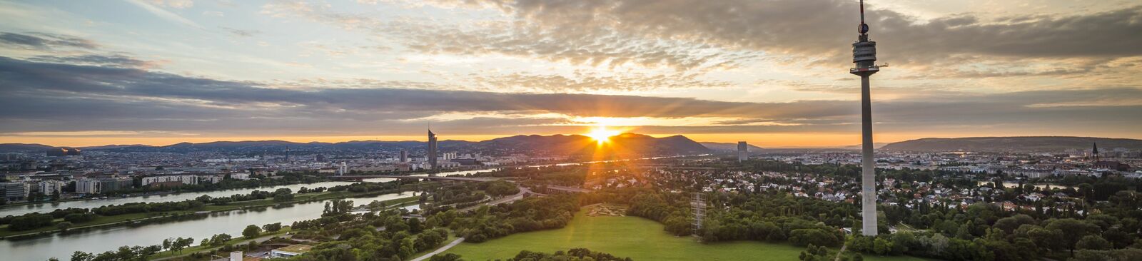 Sonnenuntergang über dem Kahlenberg