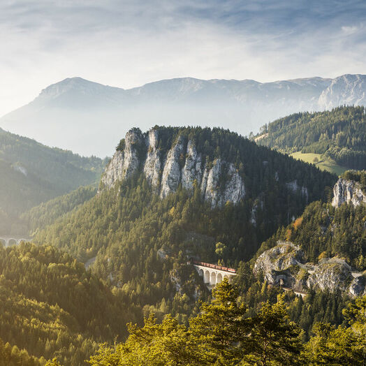 Aussichtspunkt „20-Schilling-Blick“ am Semmering