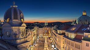 Blick auf den Graben